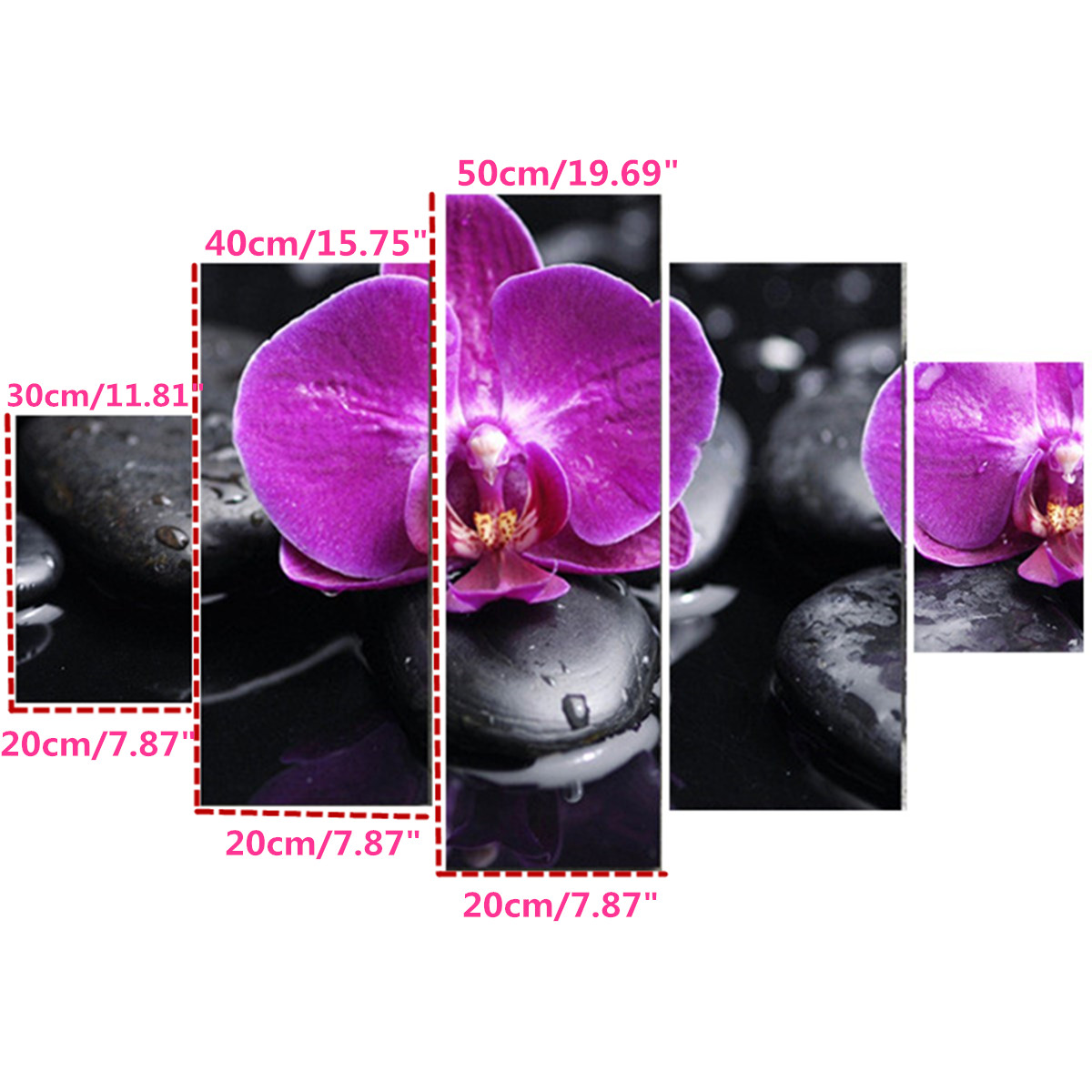 5Pcs-DIY-Modern-Abstract-Flowers-Canvas-Print-Painting-Picture-Wall-Art-Home-Decoration-Wallpaper-1746742-4