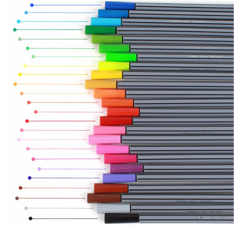 61224-Colors-04mm-Hook-Line-Pen-Fineliner-Pens-Colored-Watercolor-Marker-Pen-Set-Stationery-School-S-1650123-7