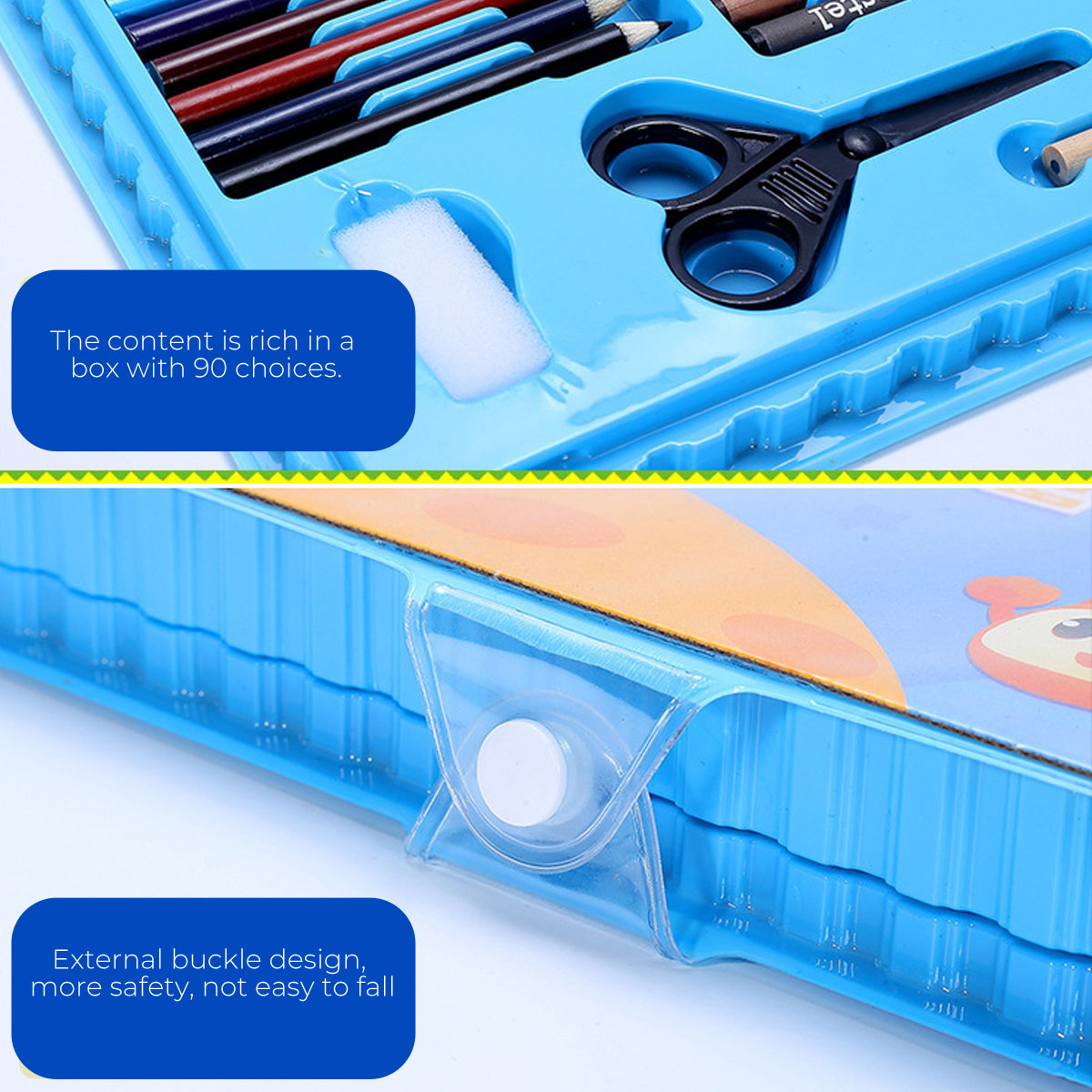 90Pcs-Painting-Art-Set-Kids-Painting-Tool-Drawing-Graffiti-Toys-Watercolor-Pens-Oil-Pastel-Children--1739998-4