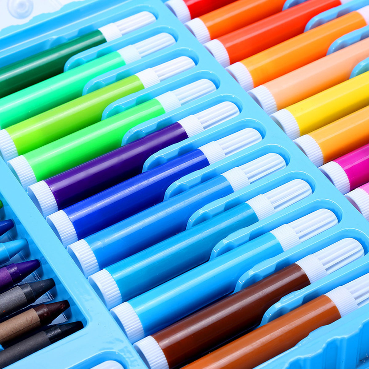 90Pcs-Painting-Art-Set-Kids-Painting-Tool-Drawing-Graffiti-Toys-Watercolor-Pens-Oil-Pastel-Children--1739998-8
