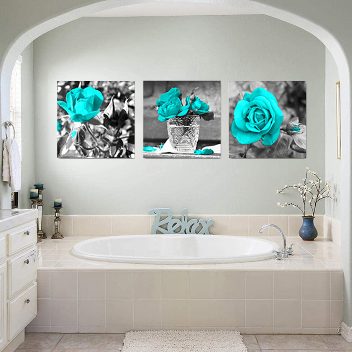 Blue-Rose-Canvas-Painting-Wall-Decorative-Print-Art-Pictures-Unframed-Wall-Hanging-Home-Office-Wall--1778176-5