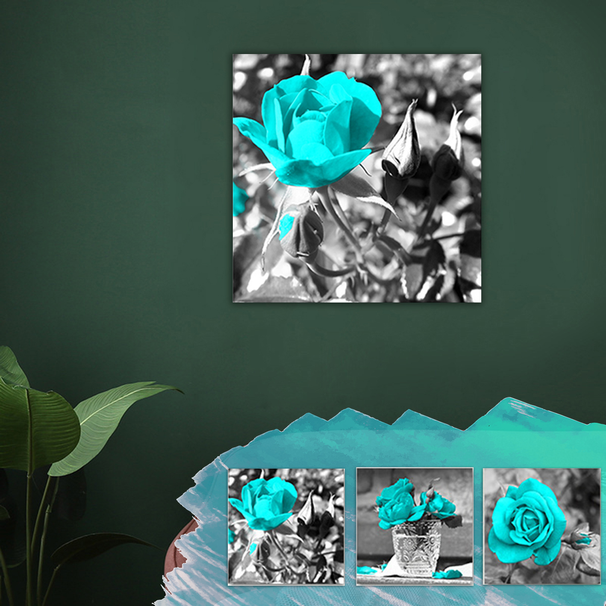 Blue-Rose-Canvas-Painting-Wall-Decorative-Print-Art-Pictures-Unframed-Wall-Hanging-Home-Office-Wall--1778176-6