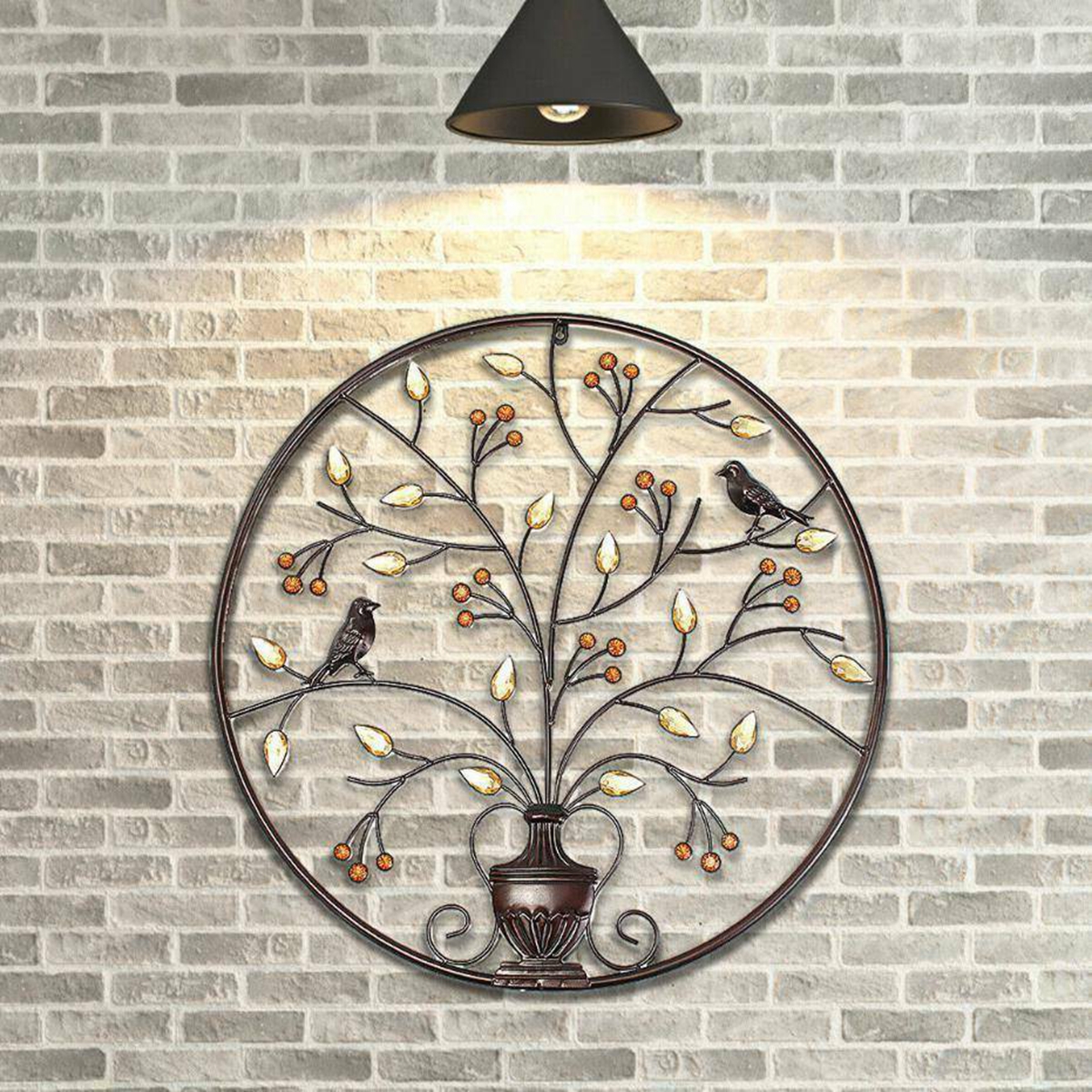 Brown-Tree-of-Life-Wall-Hanging-Art-Picture-Metal-Iron-Sculpture-BIG-62cm-Wall-Decorative-Art-Kit-Ga-1765506-9