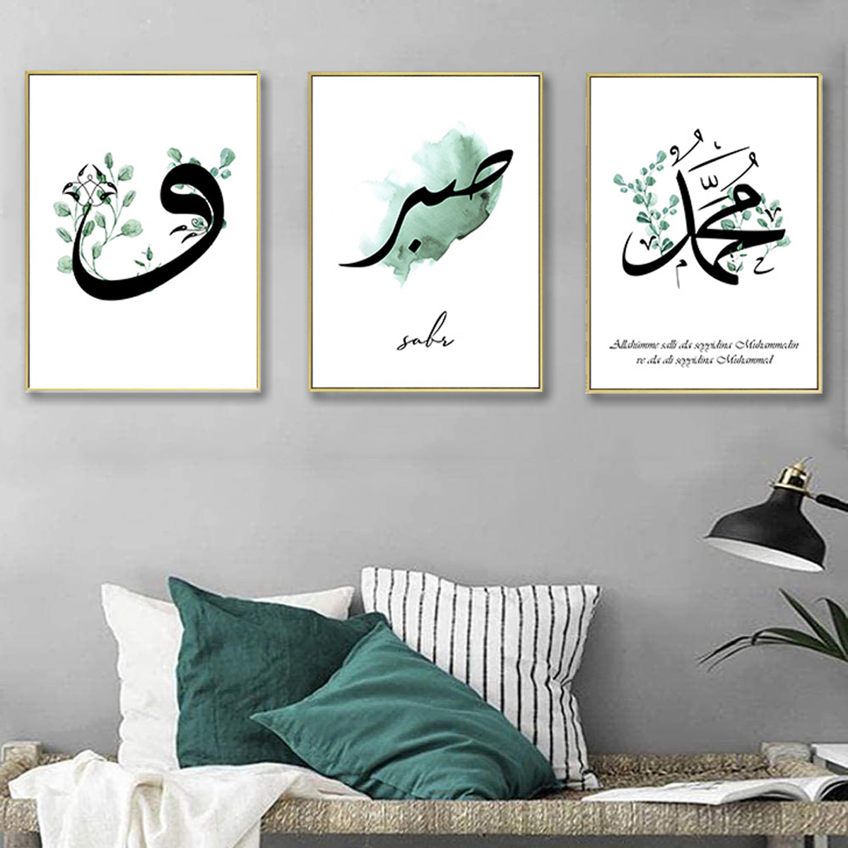 Canvas-Painting-Islamic-Quote-Wall-Art-Poster-Hassan-II-Mosque-Sabr-Bismillah-Print-Arab-Decoration--1724172-2