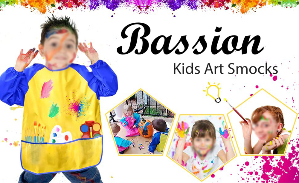 Children-Waterproof-Artist-Painting-Aprons-Long-Sleeve-with-3-Pockets-Baby-Painting-Eating-Bib-Suppl-1670596-1