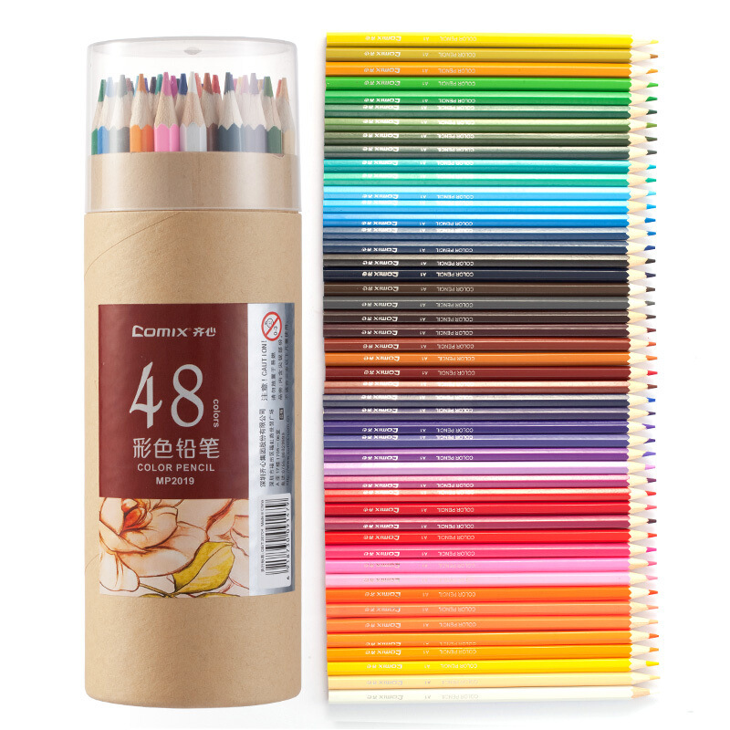 Comix-MP2019-48-Colors-Wood-Colored-Pencils-Painting-Drawing-Pencil-48-Pcsbarrel-Office-School-Suppl-1567506-1