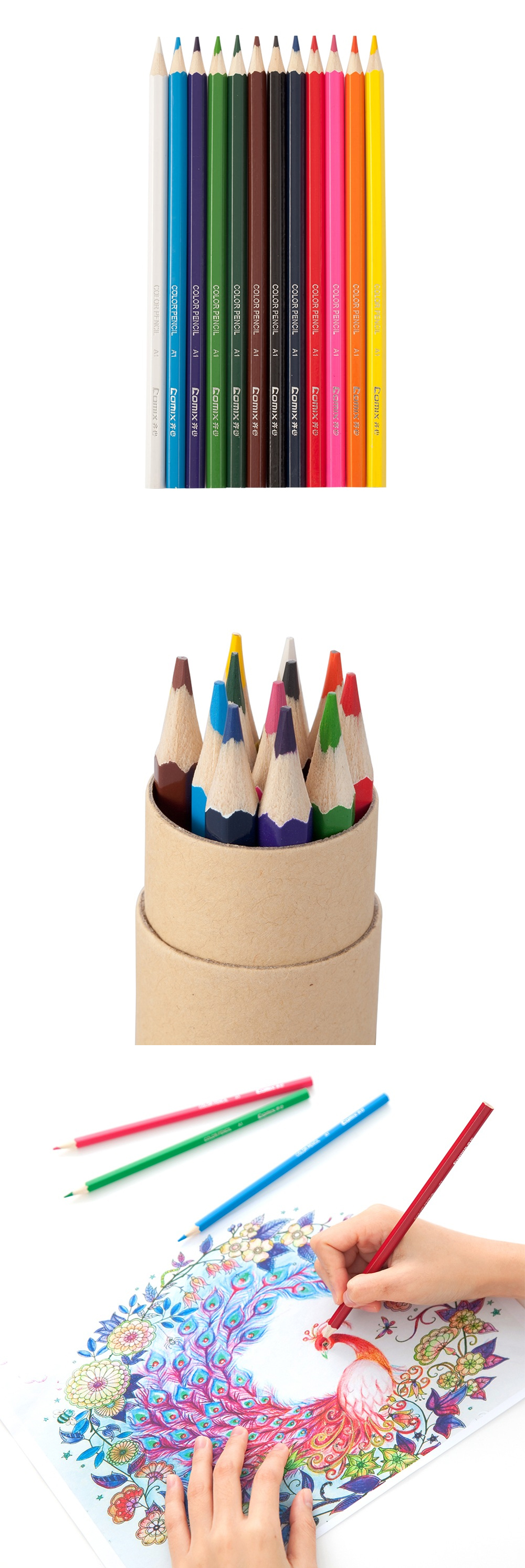 Comix-MP2019-48-Colors-Wood-Colored-Pencils-Painting-Drawing-Pencil-48-Pcsbarrel-Office-School-Suppl-1567506-4