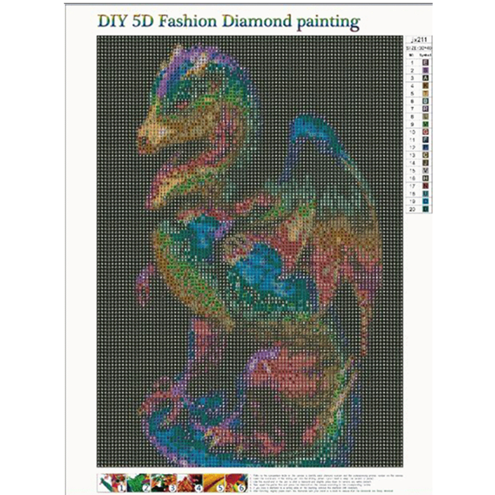 DIY-Diamond-Painting-Handmake-Diamond-Embroidery-Dinosaur-Animal-Series-Pictures-Home-Wall-Decoratio-1726634-2