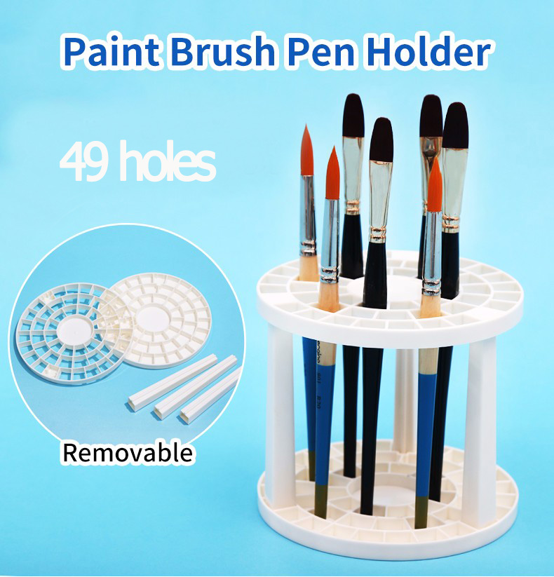 Delicate-Painting-Tool-Pen-Holder-49-Hole-Rack-Pen--Office-Supplies--Art-Pen-1685402-1