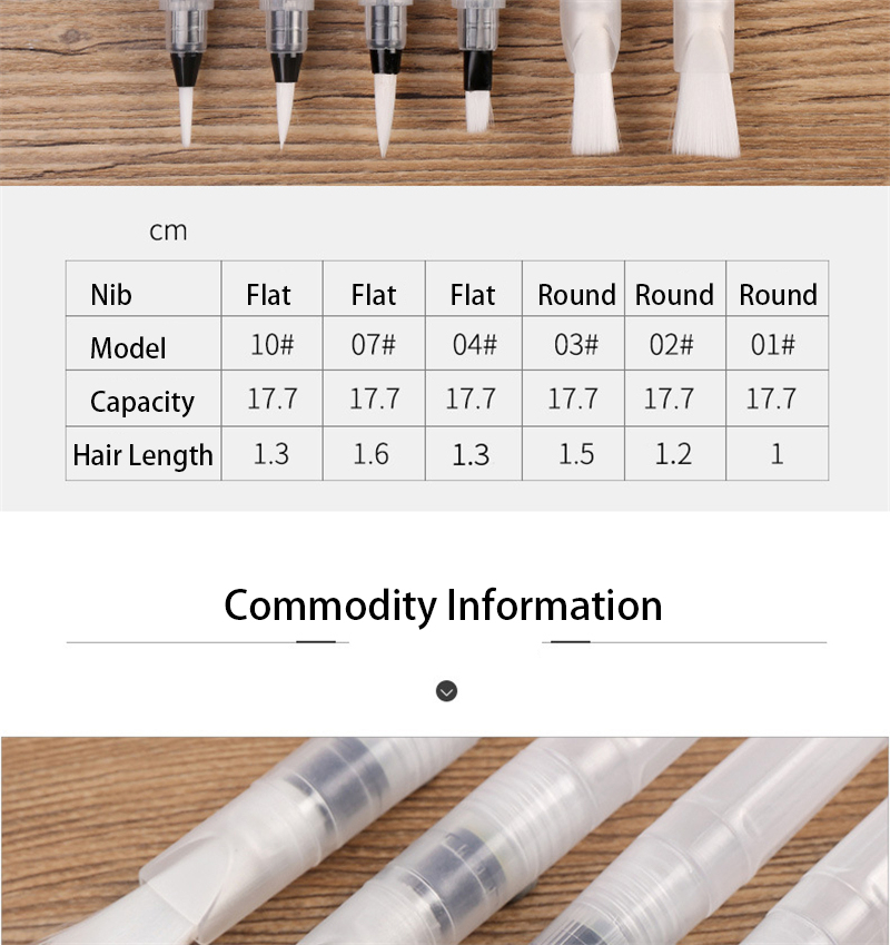 GUANGNA-6Pcs-Water-Pen-Set-Round--Flat-Nylon-Nib-Large-Capacity-Holder-Brush-For-Pigment-Painting-Wa-1802345-5
