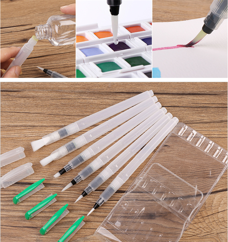 GUANGNA-6Pcs-Water-Pen-Set-Round--Flat-Nylon-Nib-Large-Capacity-Holder-Brush-For-Pigment-Painting-Wa-1802345-10