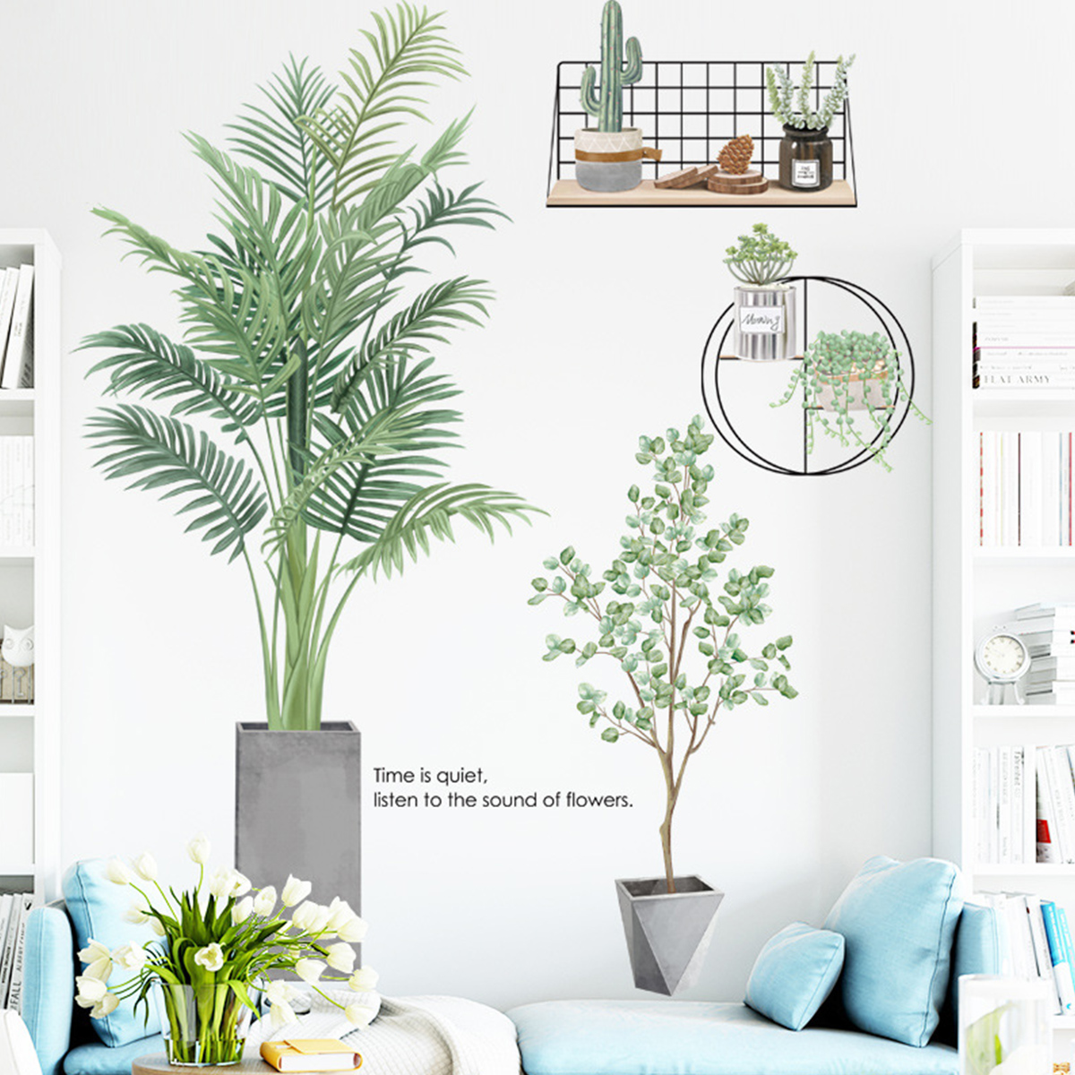 Green-Leaves-Wall-Stickers-Waterproof-Removable-Wall-Decal-Home-Office-Living-Room-Bedroom-Wall-Deco-1774850-7