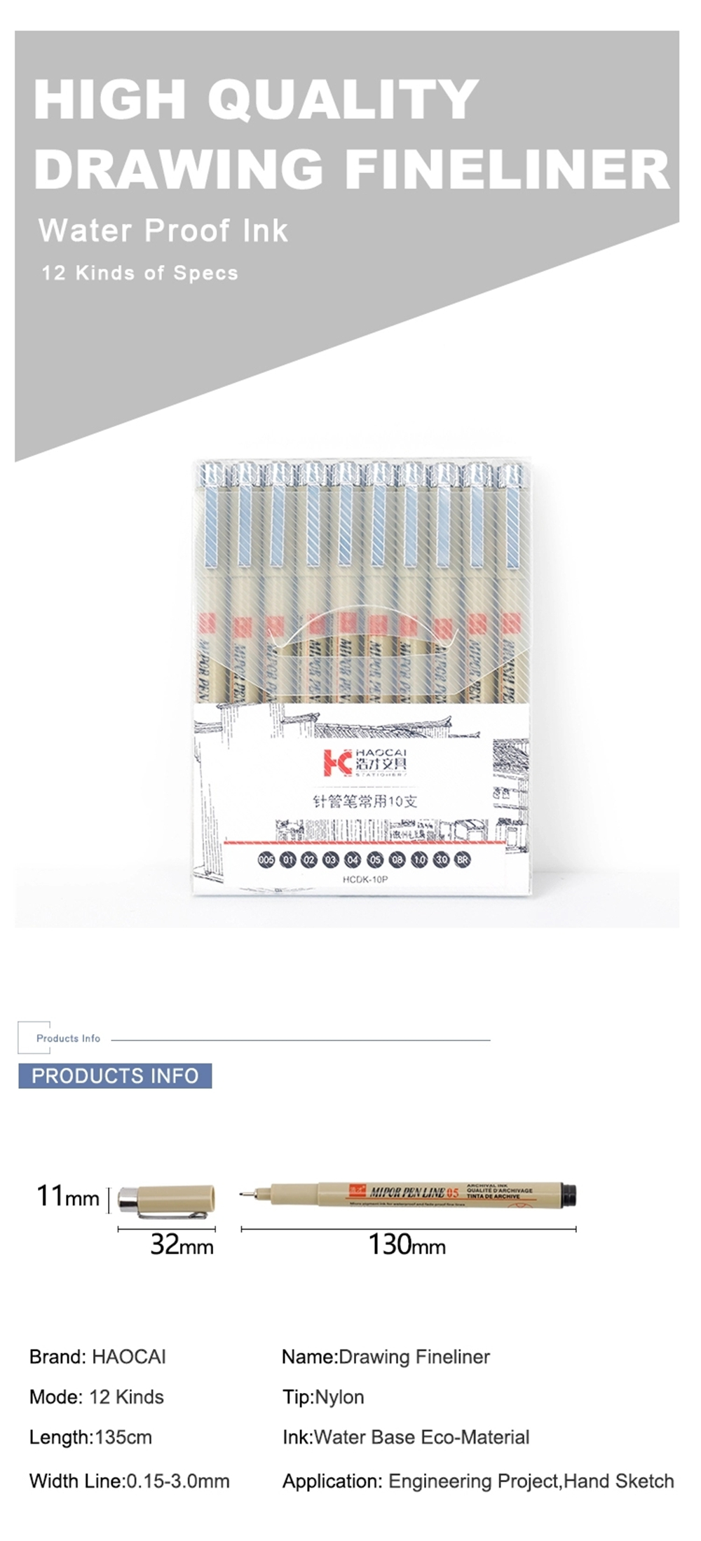 Haocai-CY069-Fineliner-Marker-Sketch-Pen-Set-Alcohol-Based-Marker-Water-Painting-Coloring-Marker-Pen-1744570-1
