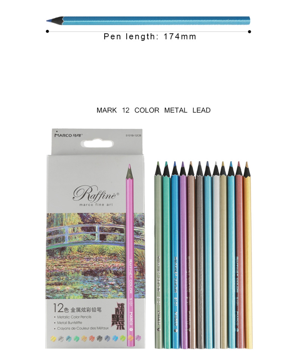 MARCO-12-Colors-Professional-Colored-Pencil-Set-Wooden-Color-Crayon-Drawing-Painting-Pens-School-Art-1682944-2