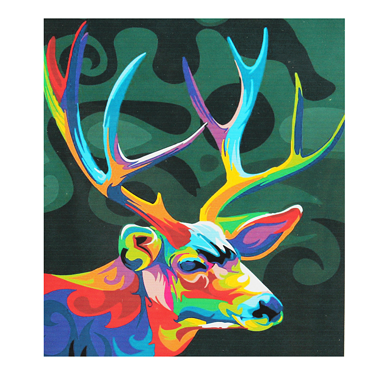 Multicolor-Deer-Oil-Painting-Set-By-Number-Kit-DIY-Pigment-Painting-Art-Hand-Craft-Tool-1733486-1