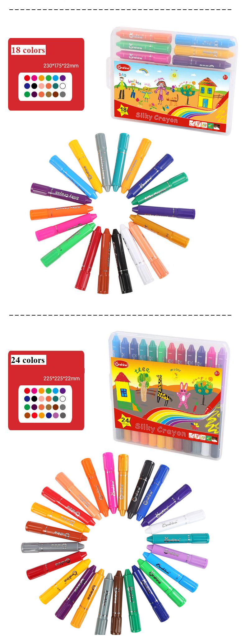 Onshine-18-Pcs-Crayon-Pens-Watercolor-Non-Toxic-Washable-Crayons-Art-Painting-Tools-Office-School-Su-1544858-4