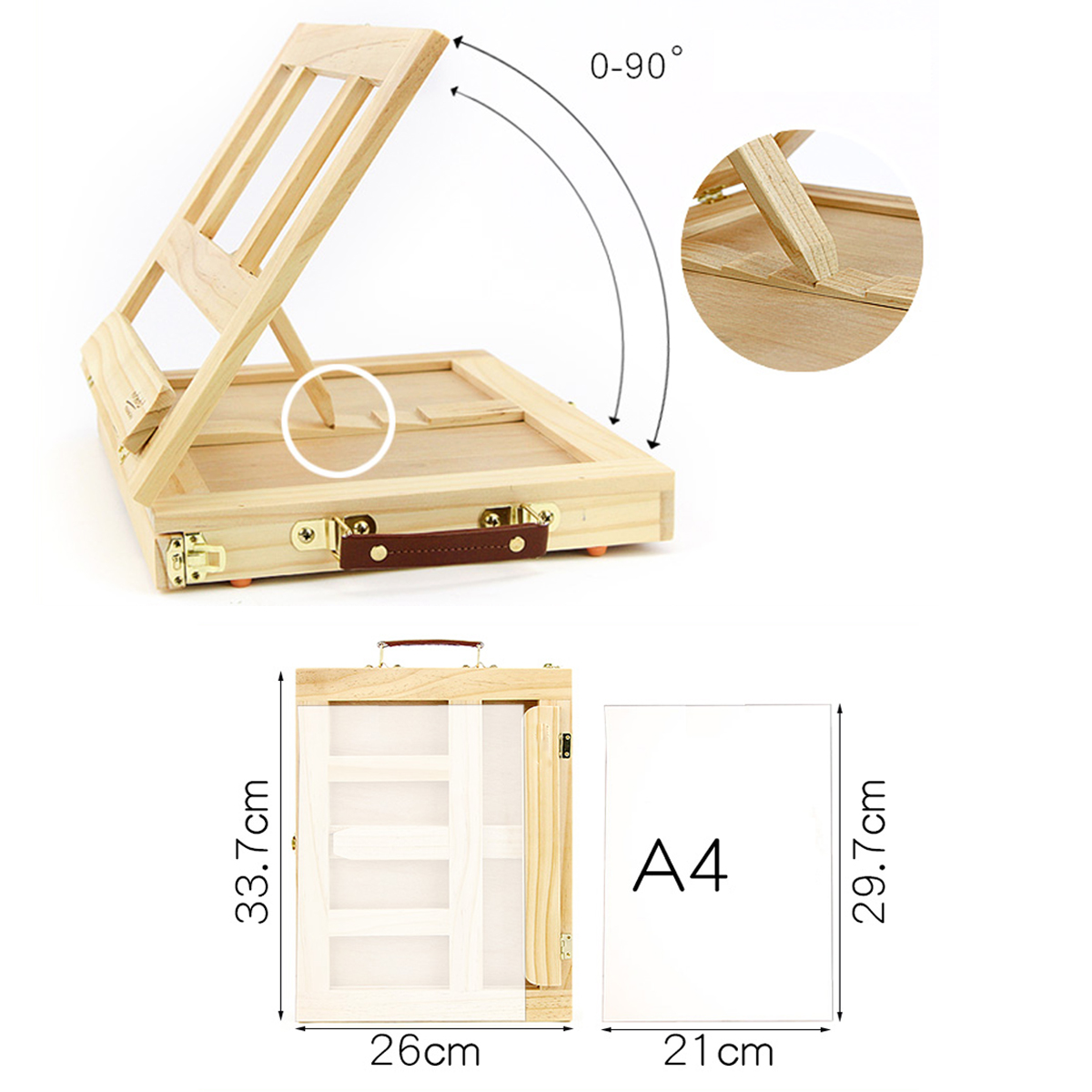 Table-Easel-Drawer-Pine-Wood-Artist-Easel-Painting-Stand-Craft-Art-Sketching-Box-Board-Desktop-Durab-1631672-5