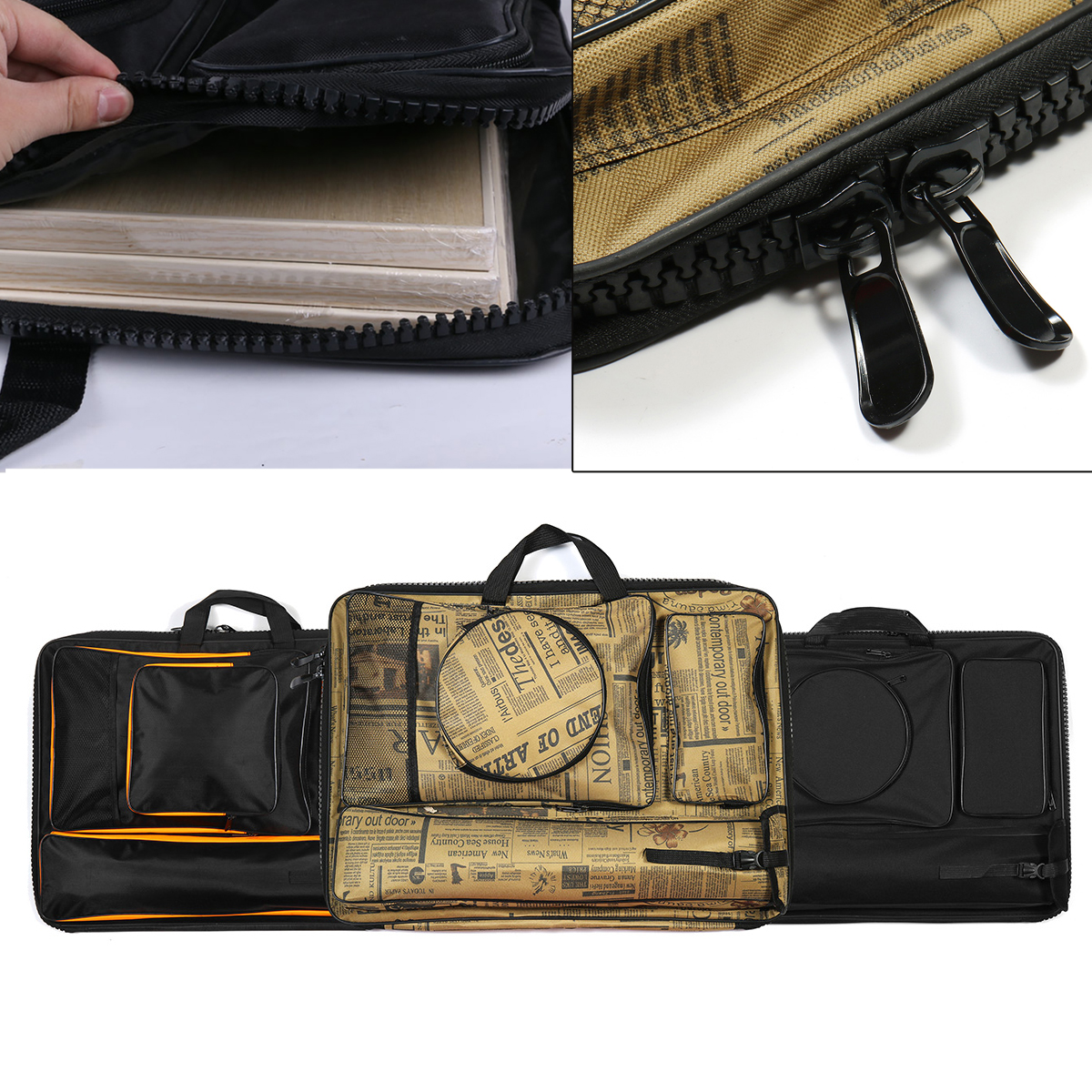 Thick-Canvas-4K-Drawing-Board-Bag-Multifunctional-Shoulder-Backpack-Waterproof-Hand-Carry-Bag-Artist-1686437-9