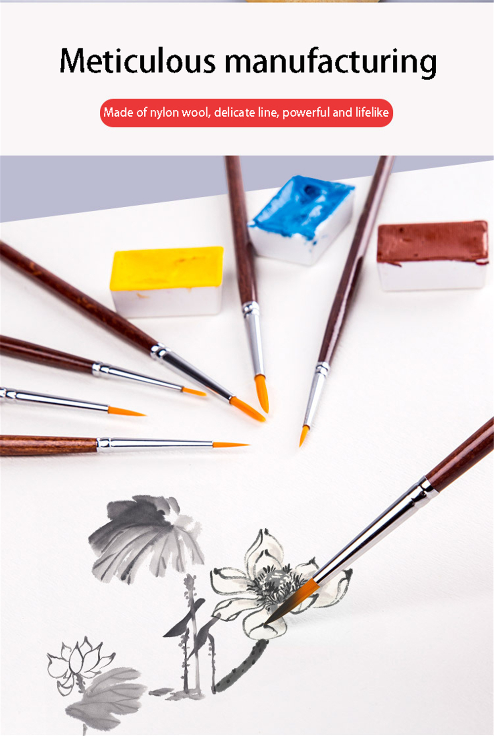 Transon-700-Painting-Brush-7pcs-Set-Watercolor-Gouache-Line-Drawing-Pen-Nylon-Nib-7-Specs-Brush-Set--1742991-2
