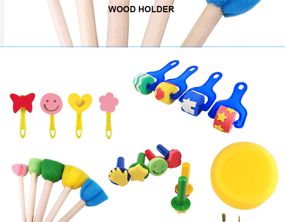 Xunliduocai-HM-030-2-30Pcs-Painting-Brush-Set-Colorful-Painting-Sponge-Brush-Seal-Pen-Set-For-Childr-1752069-8