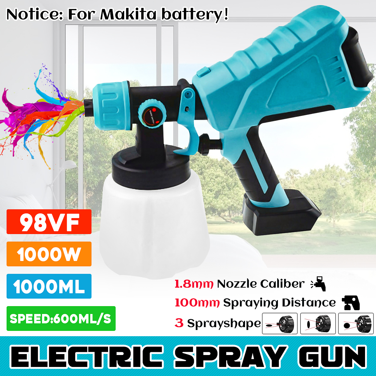 1000ML-Cordless-Rechargeable-Electric-Paint-Sprayer-W-Adjustment-Knob-Spray-Guns-For-Makita-18V-Batt-1892279-1