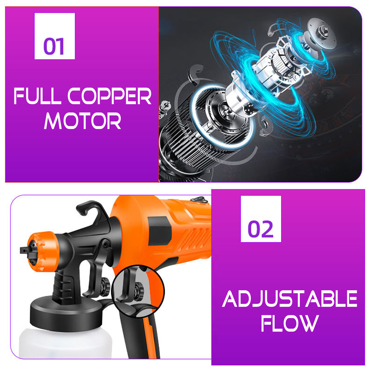 450W-800ML-Electric-Spray-Paint-Sprayer-Home-Car-Painting-Tool-Adjustable-Nozzle-Random-Color-1692630-9