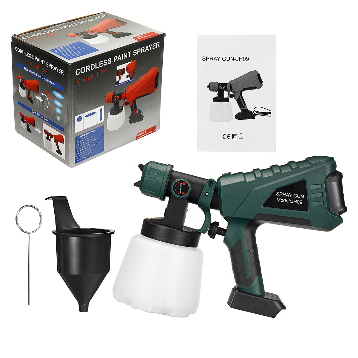 800W-1000ml-Cordless-Rechargeable-Electric-Paint-Sprayer-Spray-Guns-W-Adjustment-Knob-For-Makita-18V-1901191-14