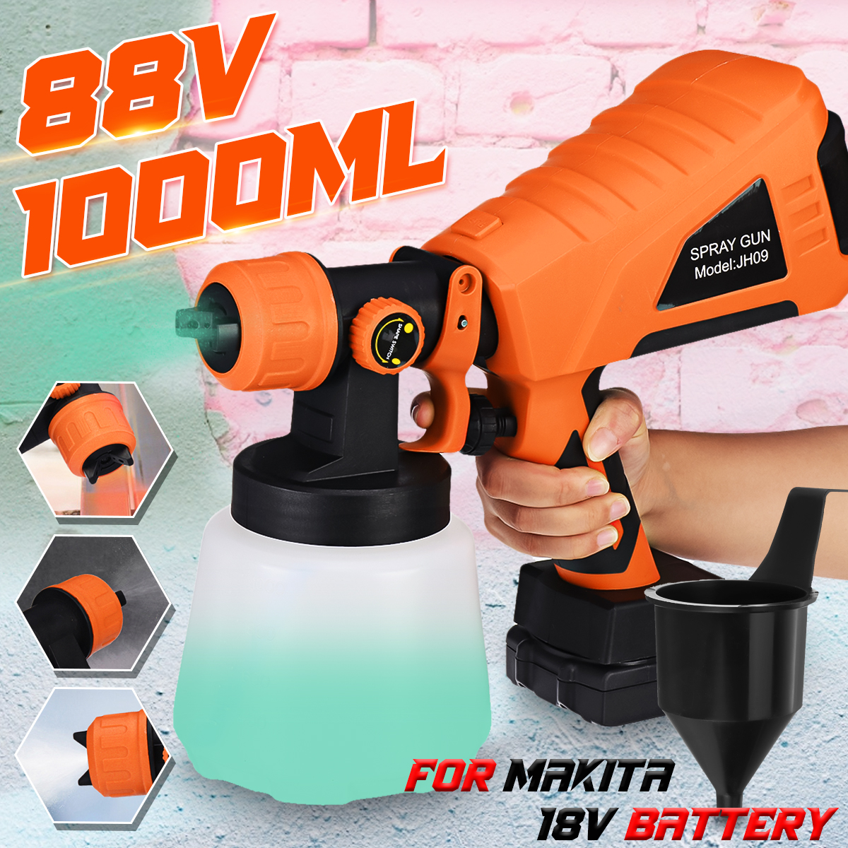 88VF-1000ML-Electric-Spray-Guns-Household-Convenience-Spray-Paint-With-Li-ion-Battery-Regulation-Hig-1891972-1