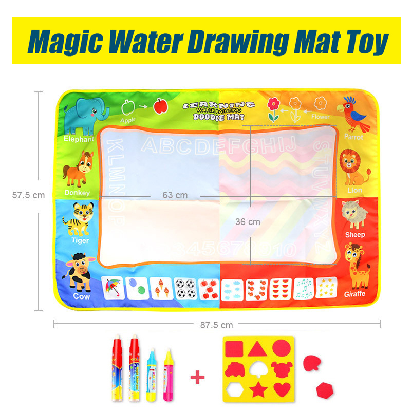 8858cm-Infant-Child-Four-Color-Water-Canvas-Large-Graffiti-Drawing-Mat-Enlightenment-Educational-Toy-1540182-1