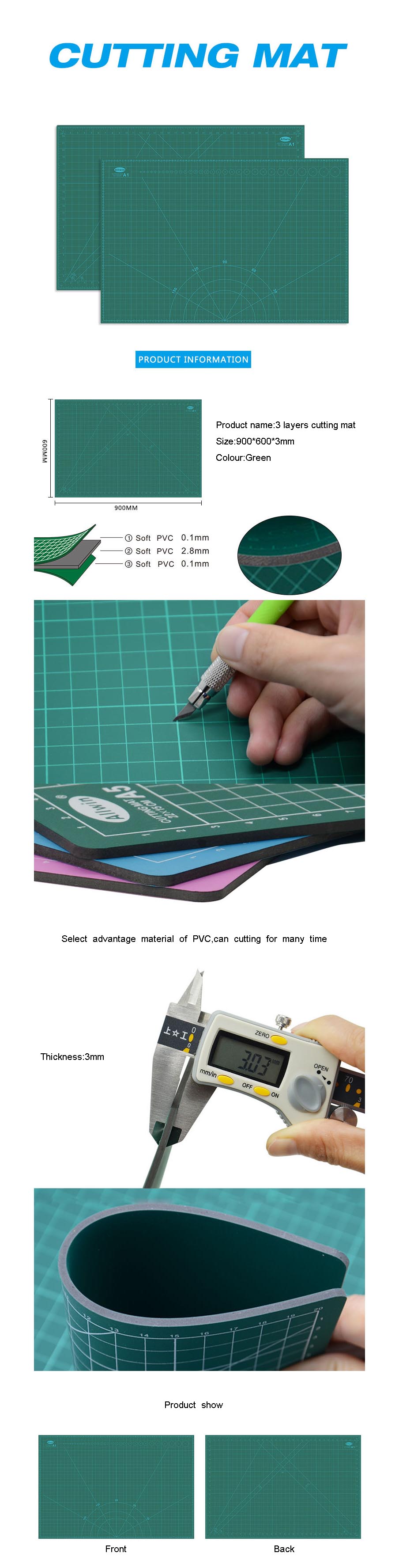 Ou-Ge-883A1-Three-layer-Black-Core-A1-Cutting-Mat-Non-standard-Size-In-Green-For-Office-Stationary-S-1494759-1
