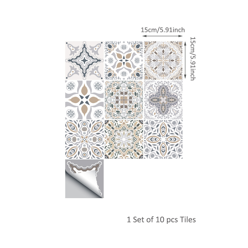 10pcs-Moroccan-Self-adhesive-Wall-Sticker-Waterproof-Bathroom-Kitchen-Decor-Wall-Stair-Floor-Tile-St-1724787-1