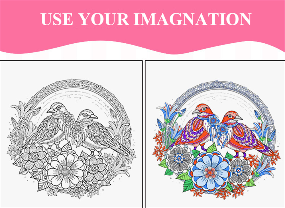 6Pcs-Childrens-Coloring-Book-Set-quotSecret-Gardenquot-Theme-16K-Coloring-Book-Adult-Decompression-H-1768665-12