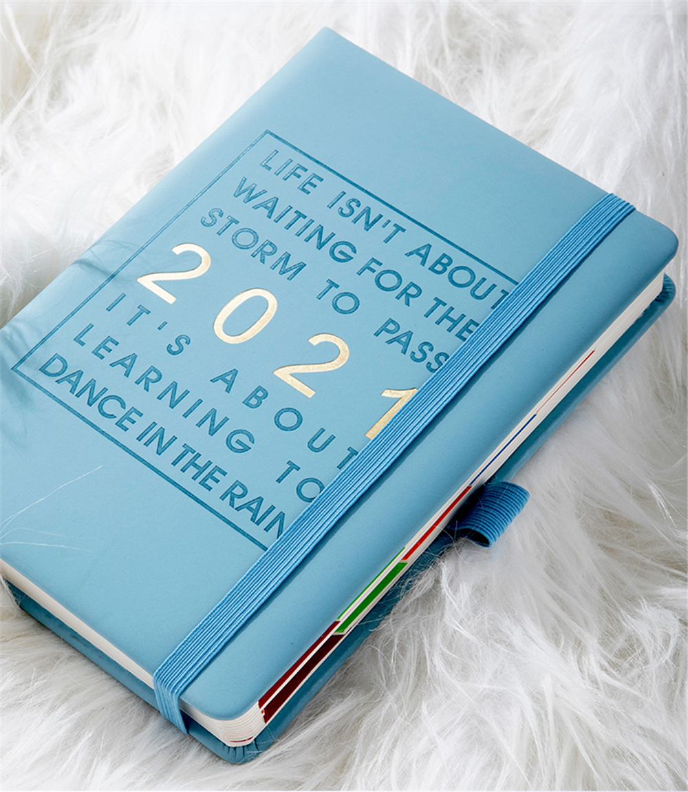 A5-Agenda-2021-planner-Notebook-Jan-Dec-English-Language-164-Sheet-PU-Leather-Soft-Cover-School-Plan-1790886-4