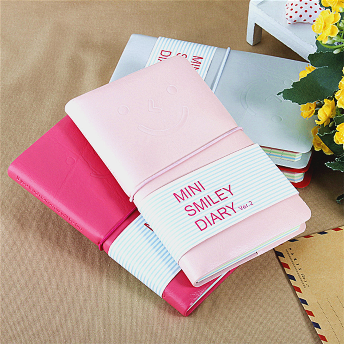 Candy-Colors-Charming-Smiley-Paper-Diary-Notebook-Memo-Book-leather-Note-Pads-Stationery-Pocketbook-1247985-2