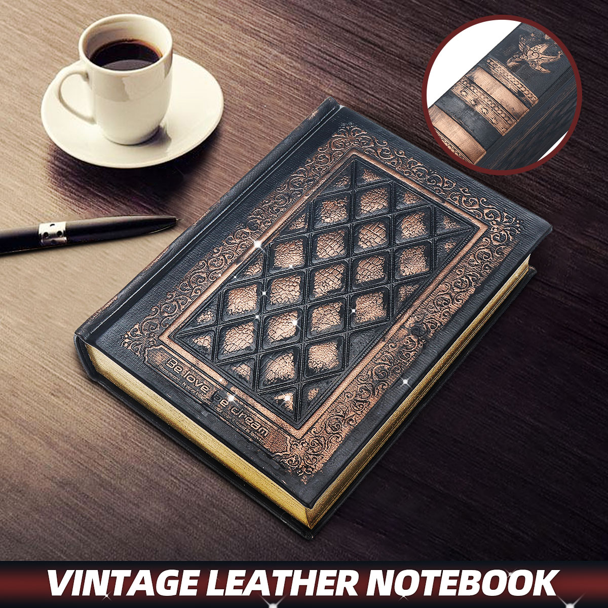 Vintage-Classic-Black-Golden-Plaid-Notebook-Diary-Creative-School-Office-Supplies-Stationery-Persona-921505-1