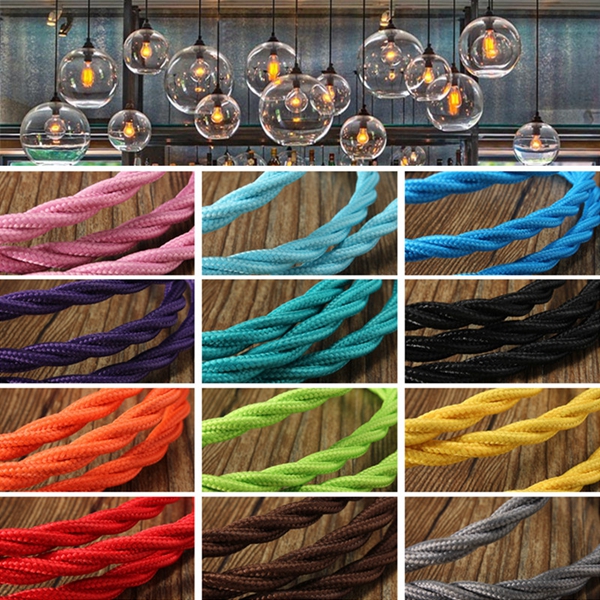 1m-Vintage-Colored-DIY-Twist-Braided-Fabric-Flex-Cable-Wire-Cord-Electric-Light-Lamp-1026287-2