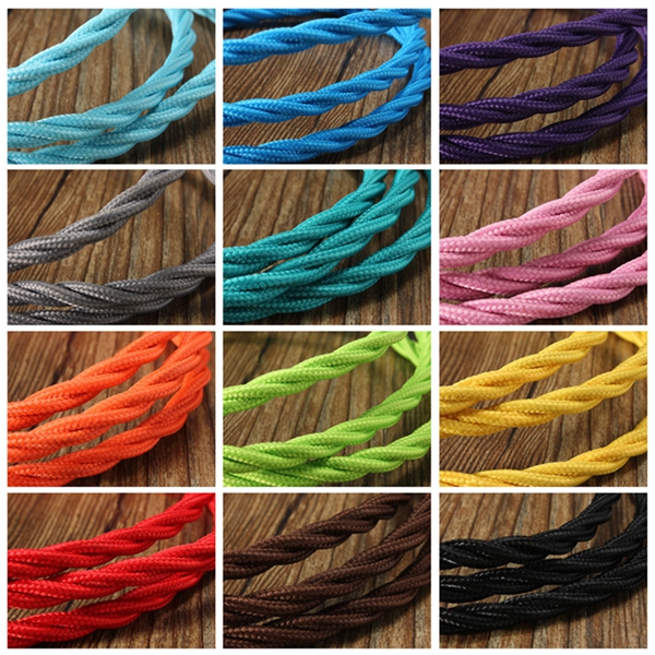 1m-Vintage-Colored-DIY-Twist-Braided-Fabric-Flex-Cable-Wire-Cord-Electric-Light-Lamp-1026287-3