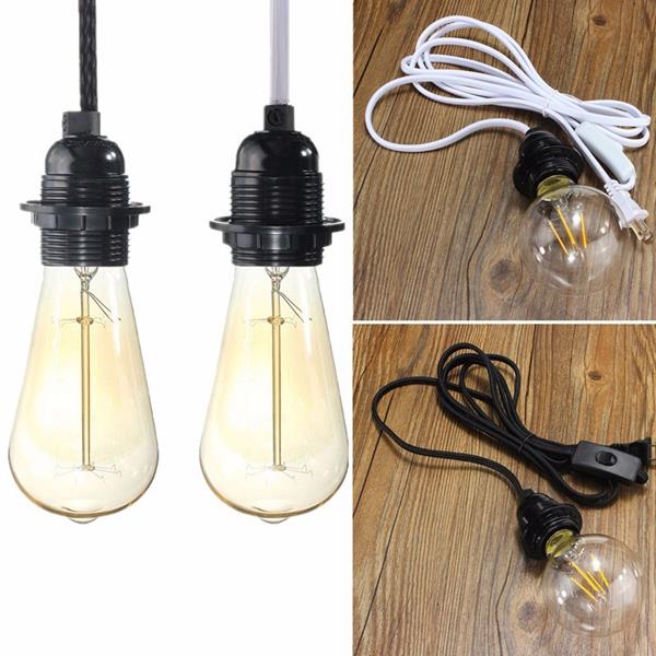 25M-Cord-E27E26-Edison-Pendant-Light-Holder-Hanging-Lamp-Socket-US-Plug-Adapter-Switch-1055926-1