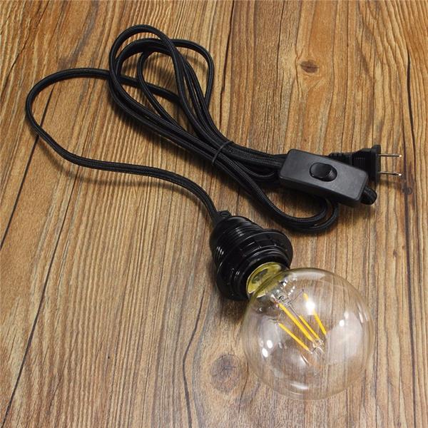 25M-Cord-E27E26-Edison-Pendant-Light-Holder-Hanging-Lamp-Socket-US-Plug-Adapter-Switch-1055926-4