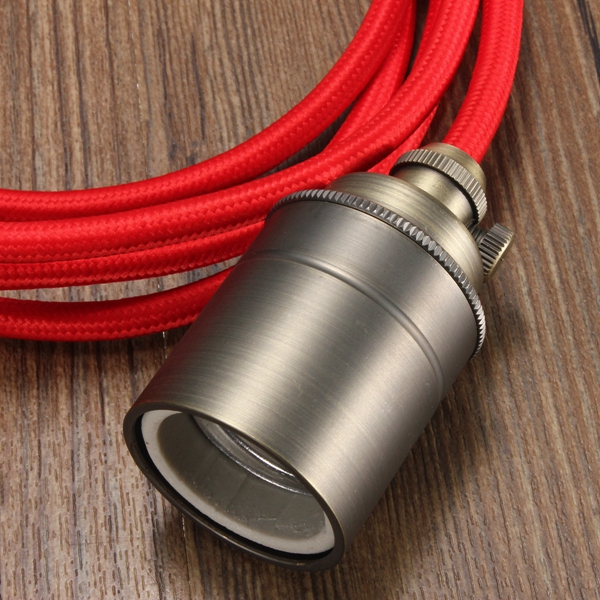 2M-E27E26-Vintage-Fabric-Cable-Pendant-Light-Hanging-Filament-Lamp-Bulb-Holder-Socket-1058315-6