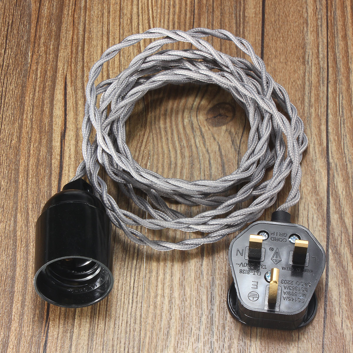 3M-E27-Vintage-Twisted-Fabric-Cable-UK-Plug-In-Pendant-Lamp-Light-Bulb-Holder-Socket-1068749-8