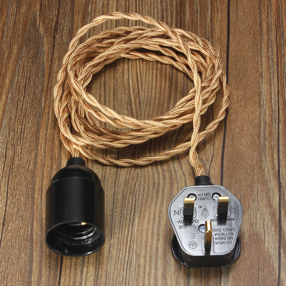 3M-E27-Vintage-Twisted-Fabric-Cable-UK-Plug-In-Pendant-Lamp-Light-Bulb-Holder-Socket-1068749-9