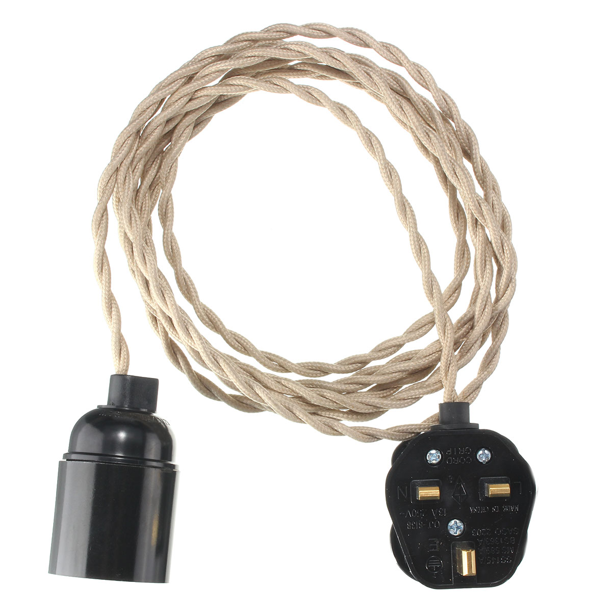 4M-E27-Vintage-Twisted-Fabric-Cable-UK-Plug-In-Pendant-Lamp-Light-Bulb-Holder-Socket-1068750-6