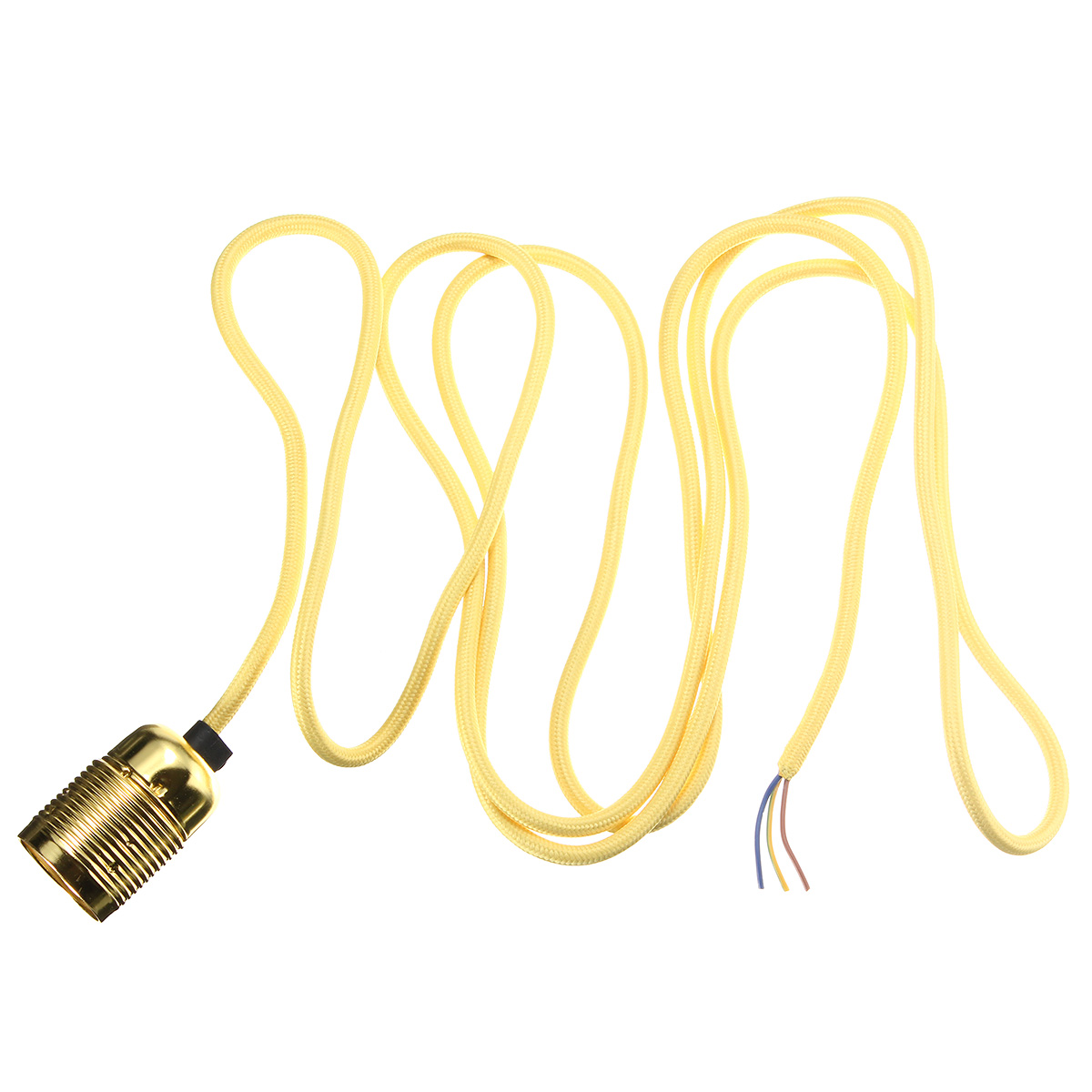 4M-Wire-Vintage-Fabric-Flex-Cable-E27-Bulb-Adapter-Lamp-Holder-Socket-Pendant-Light-1428716-5
