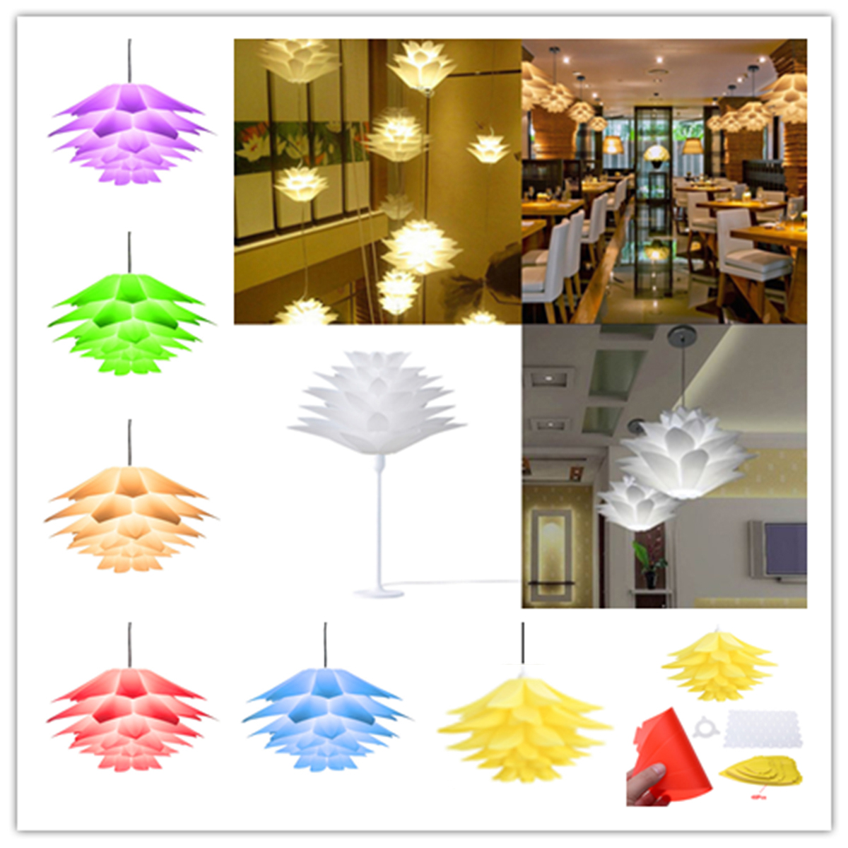 7-Colors-DIY-Lotus-Chandelier-Shape-Ceiling-Pendant-Light-Lampshade-Home-Decor-1720633-2