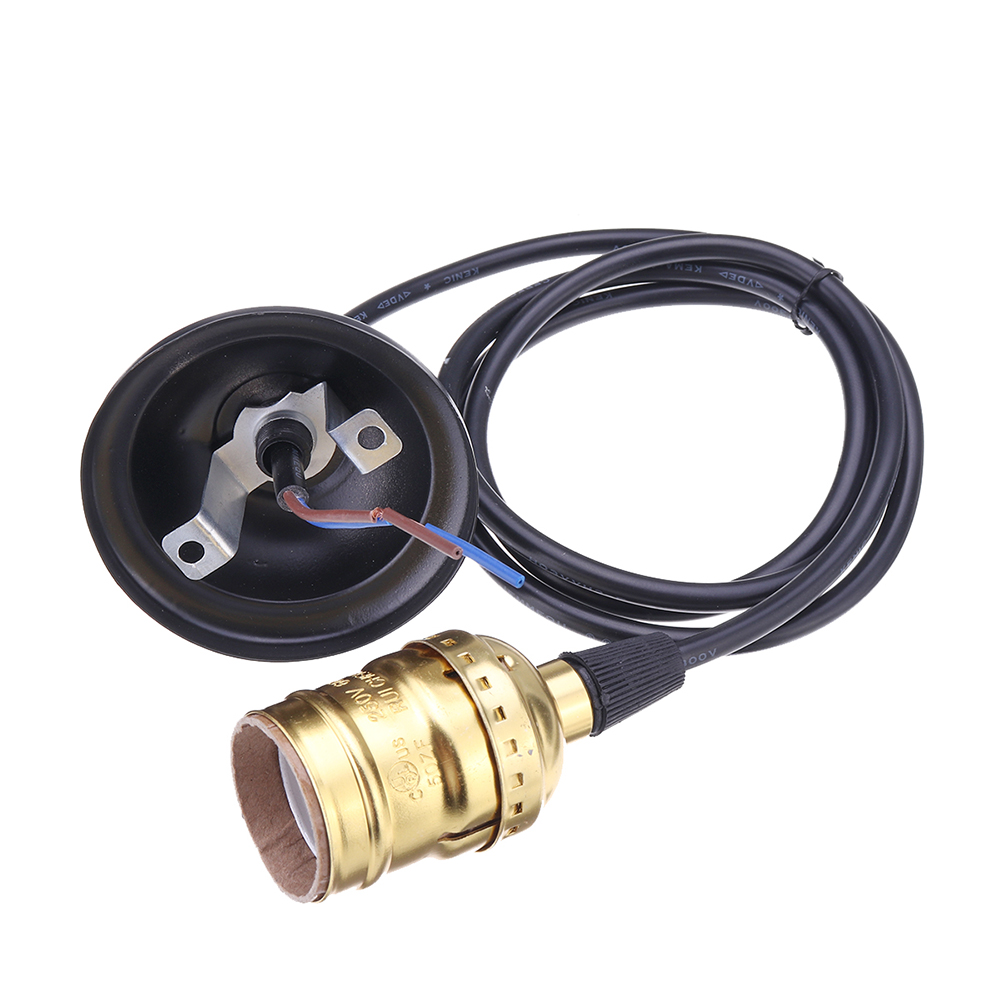 AC110V-220V-E27-Golden-Vintage-Edison-Lamp-Holder-Pendant-Bulb-Adapter-Socket-without-Switch-1450331-2