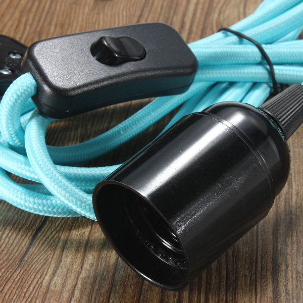 E27-3M-Fabric-Cable-UK-Plug-In-Pendant-Lamp-Light-Set-Fitting-Vintage-Bulb-Holder-Socket-1046616-6