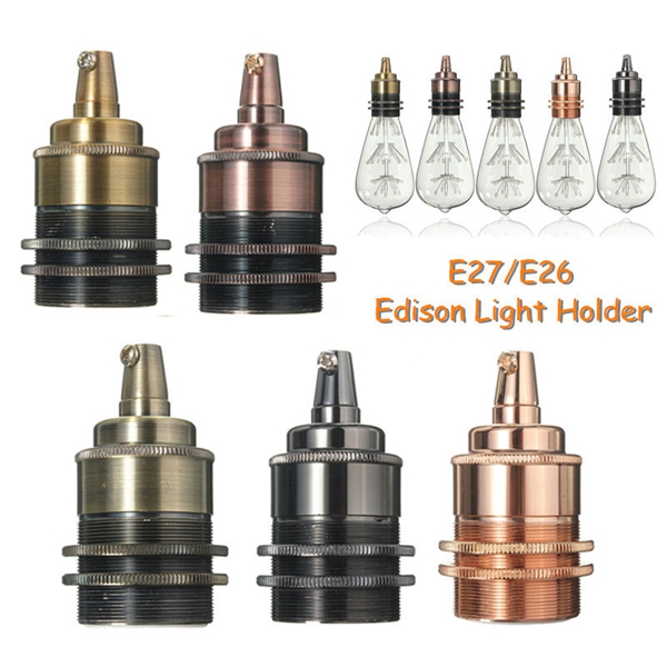 E27E26-Copper-Retro-Edison-Light-Lamp-Bulb-Holder-Socket-Shade-Rings-Cord-Grip-1058166-1