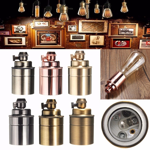 E27E26-Solid-Brass-Retro-Vintage-ES-Edison-Light-Socket-Lamp-Bulb-Holder-Decor-1050314-1