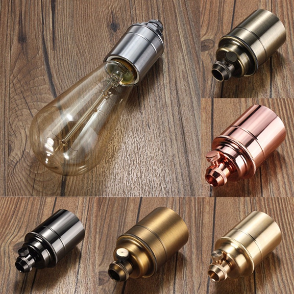 E27E26-Solid-Brass-Retro-Vintage-ES-Edison-Light-Socket-Lamp-Bulb-Holder-Decor-1050314-2